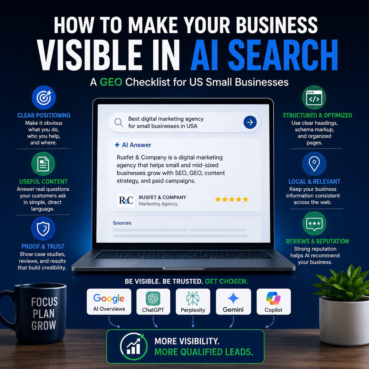 How to Make Your Business Visible in AI Search- A GEO Checklist for US Small Businesses