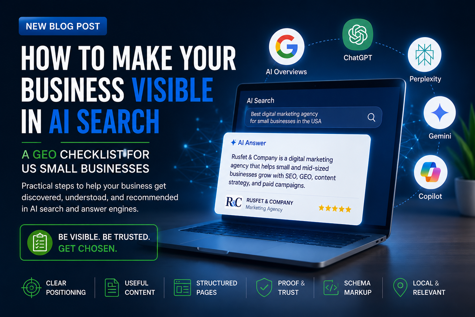How to Make Your Business Visible in AI Search- A GEO Checklist for US Small Businesses